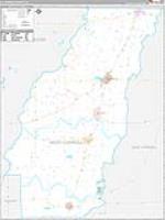 W. Carroll Parish (), La Carrier Route Wall Map